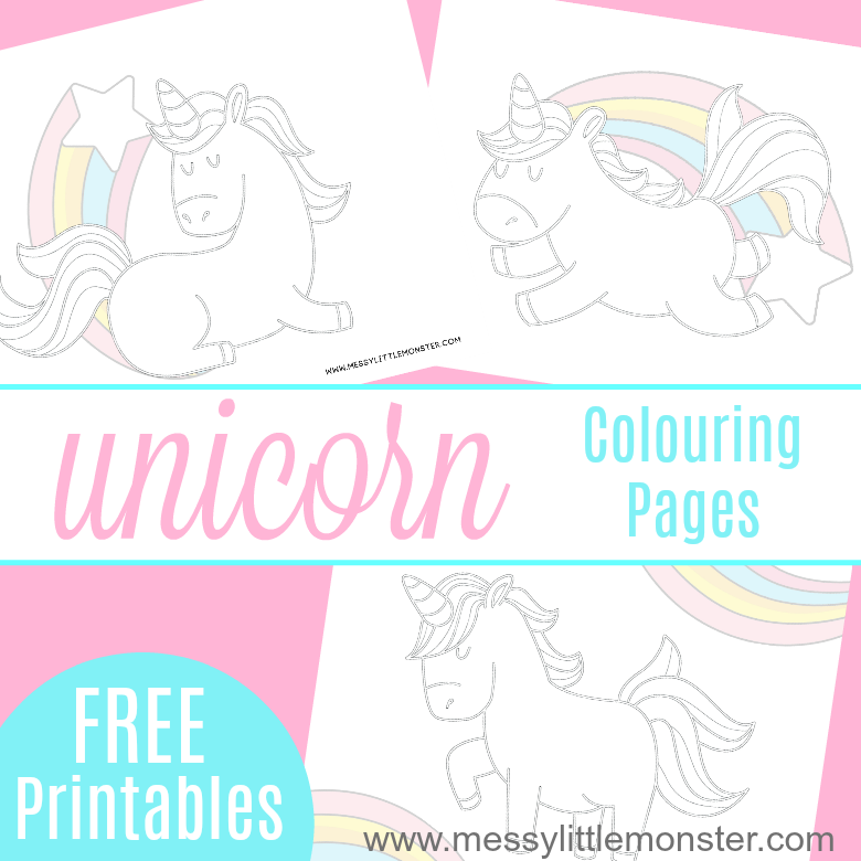 Unicorn Colouring Pages
