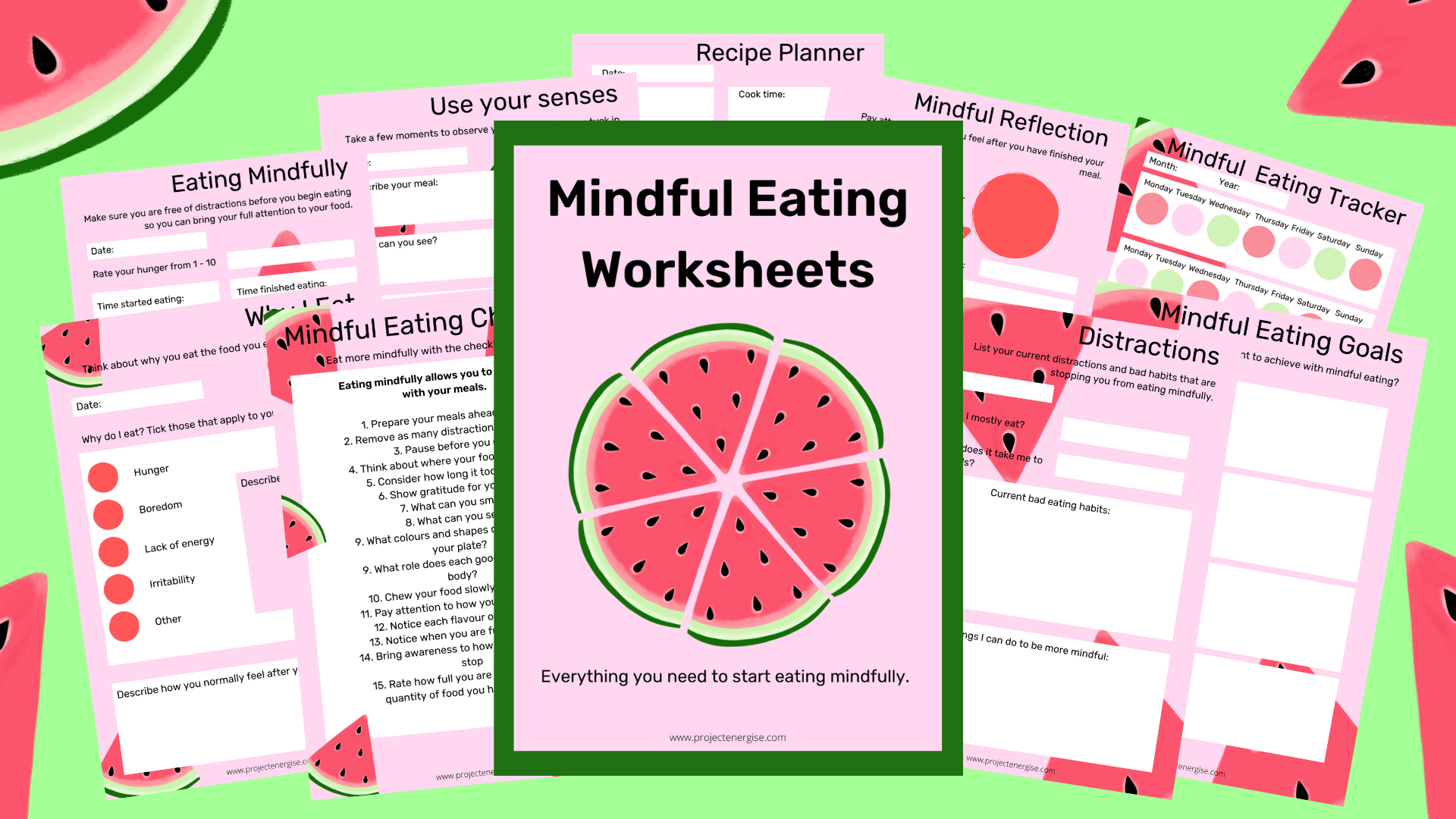 Yum Mindful Eating Worksheets Projectenergise