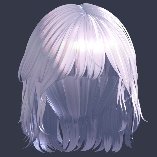 Anime Hair Textures + HalfUp Short Hair (FREE VRChat Asset) Code in Desc.!