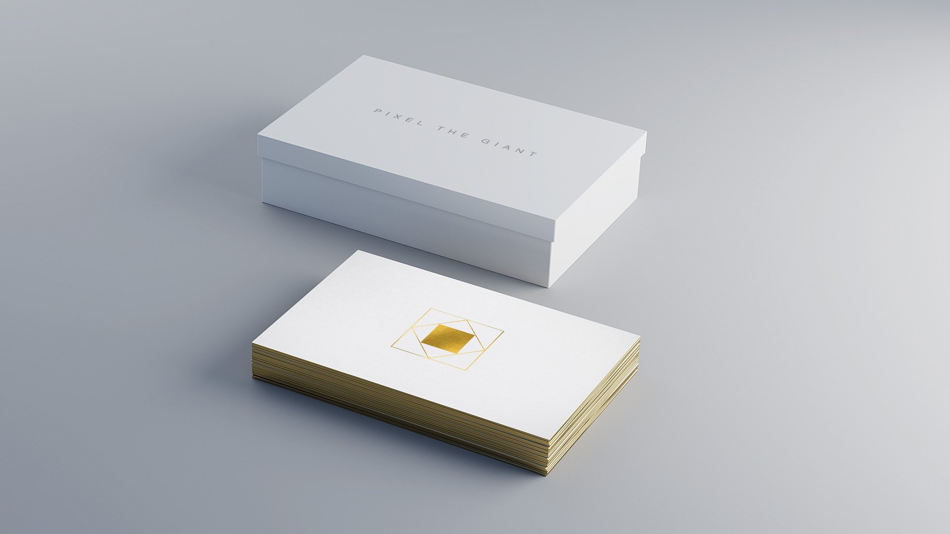 10 Free white/gold business card mockups