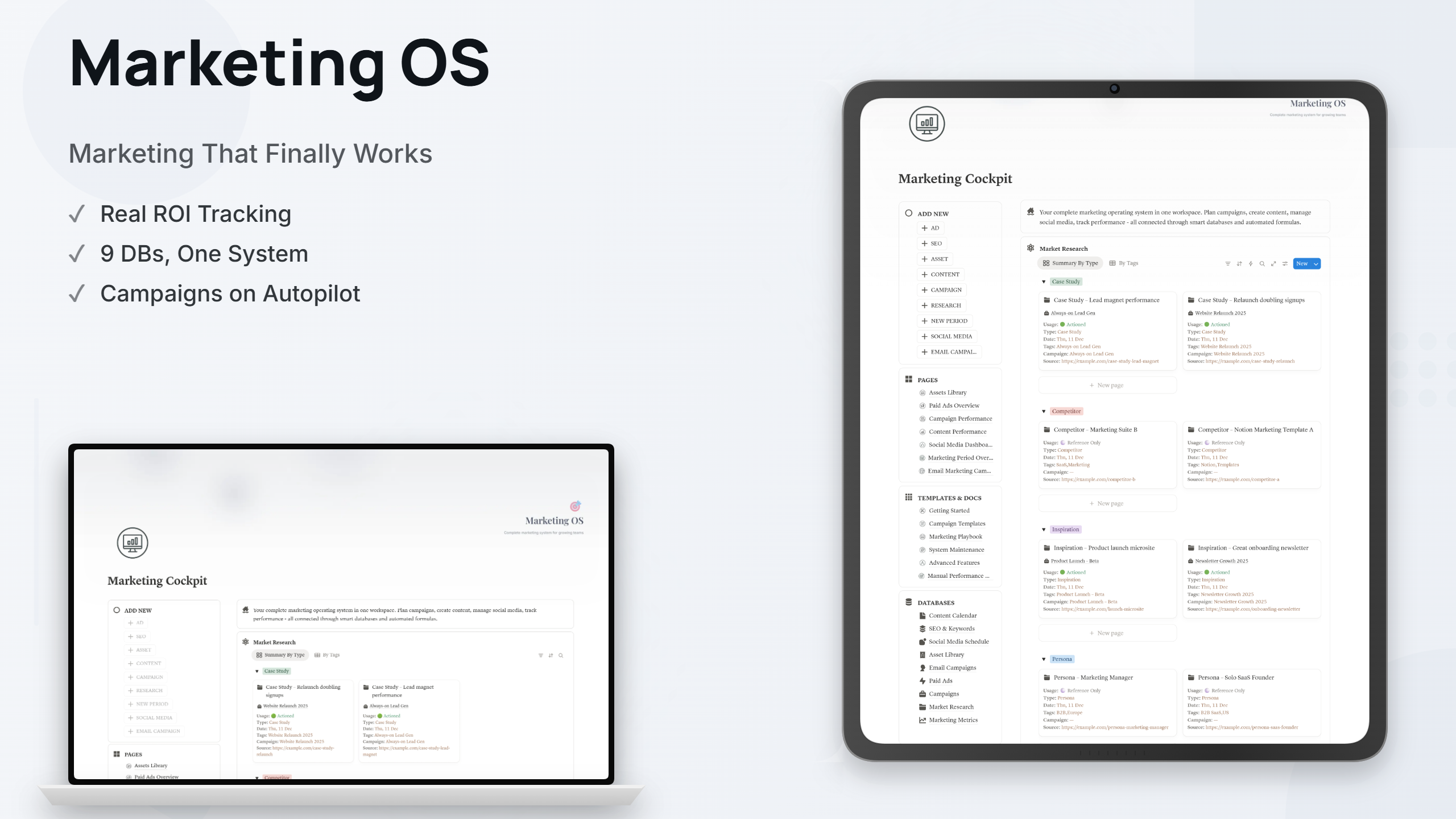Marketing OS with ROI Tracking 