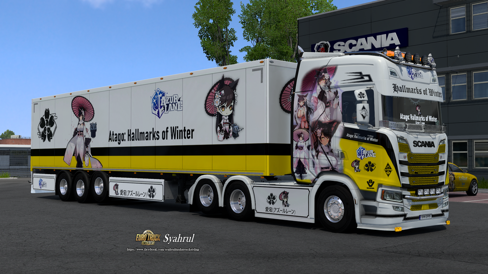 [ETS2] IJN Atago (Hallmarks of Winter) | Azur Lane [Combo Skin] by Syahrul Itasha Truckstyling 痛トラック