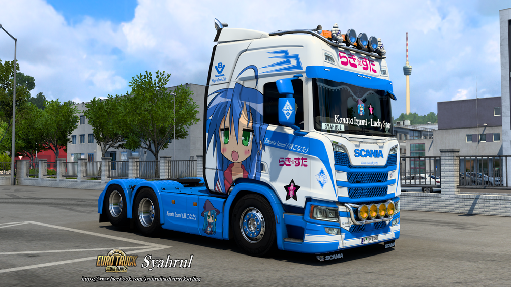 [ETS2] Scania R NG Konata Izumi | Lucky Star Skin by Syahrul Itasha Truckstyling 痛トラック