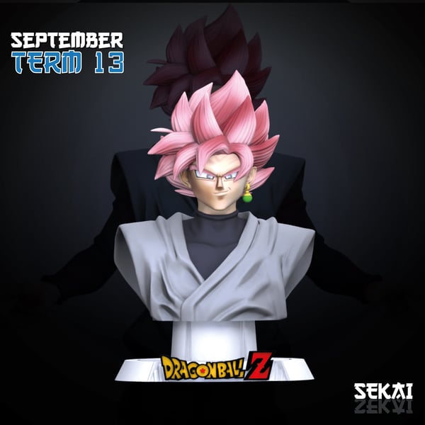 Goku Black Bust - Sekai 3D Models - Tested and Ready for 3D printing
