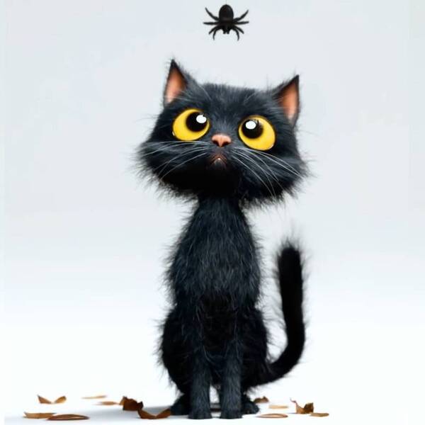 Black Cat Modeling full process videos & Project file | Blender 4.3 by Flycat