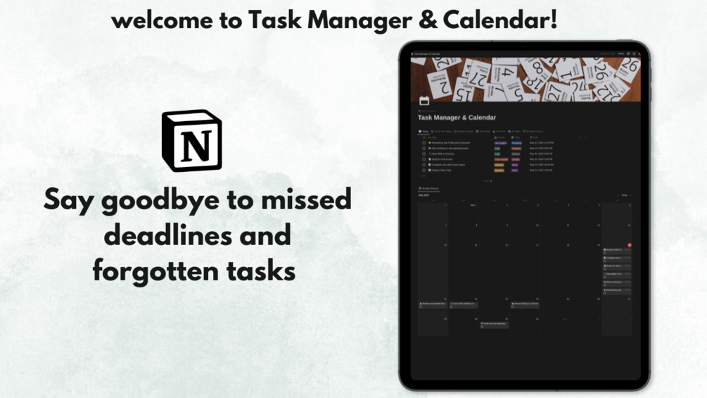 Task Manager & Calendar