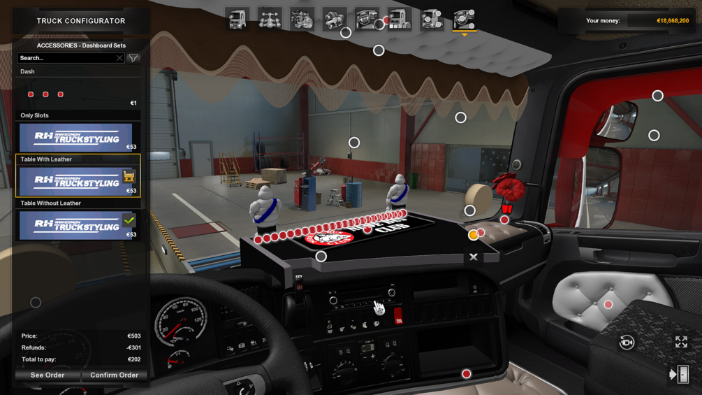 rør band Professor Interior Accsessory Pack For Scania RJL