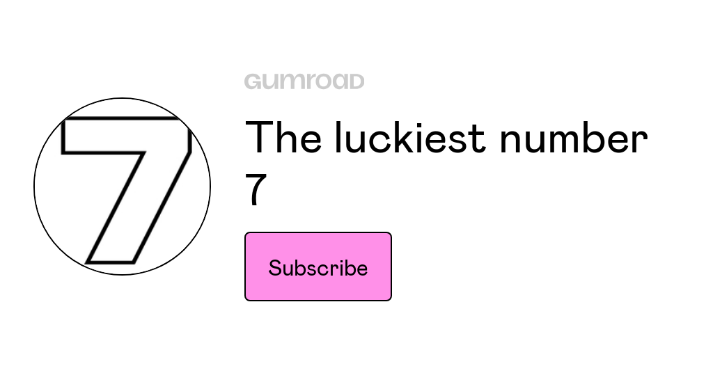 The luckiest number 7