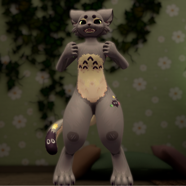 Studio Ghibli Totoro Inspired Mayu Texture