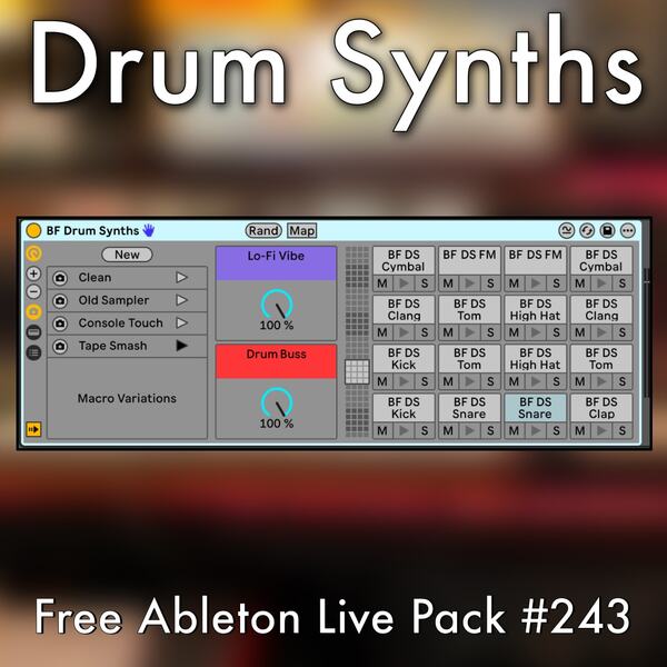 Drum Synths Free Ableton Live Pack 243