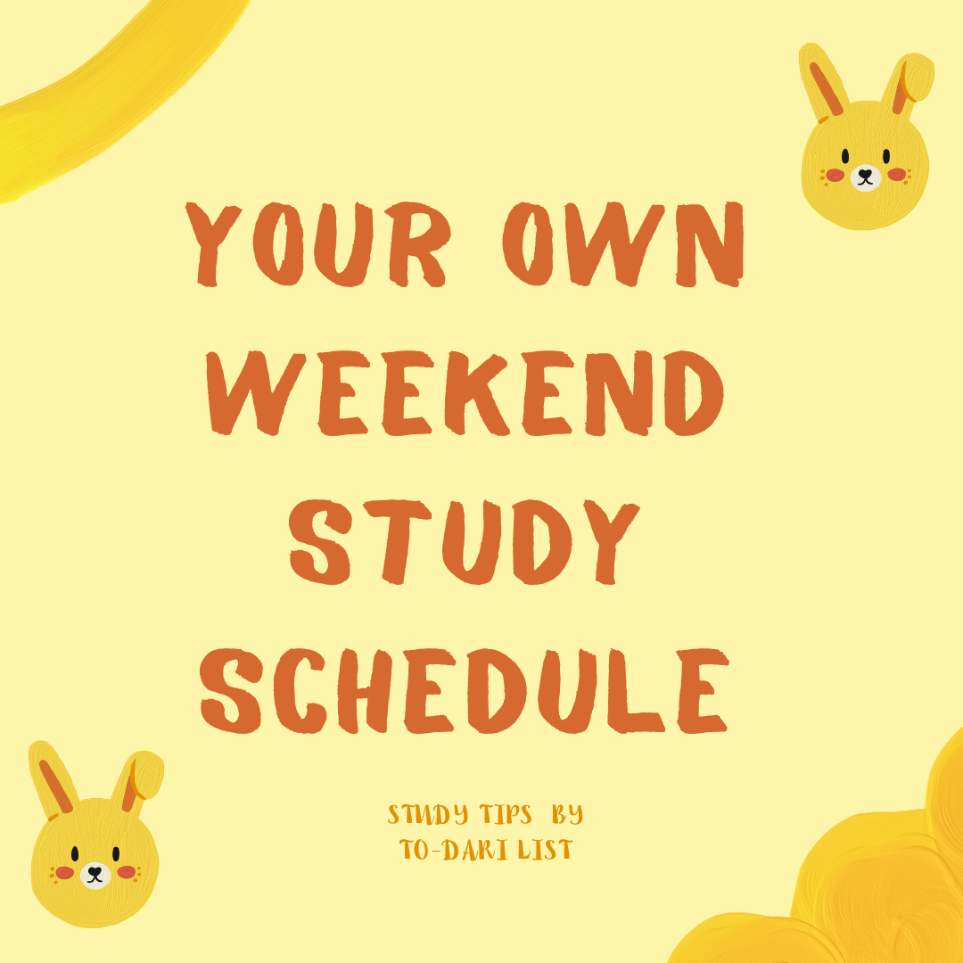 Weekend Productivity To Dari List