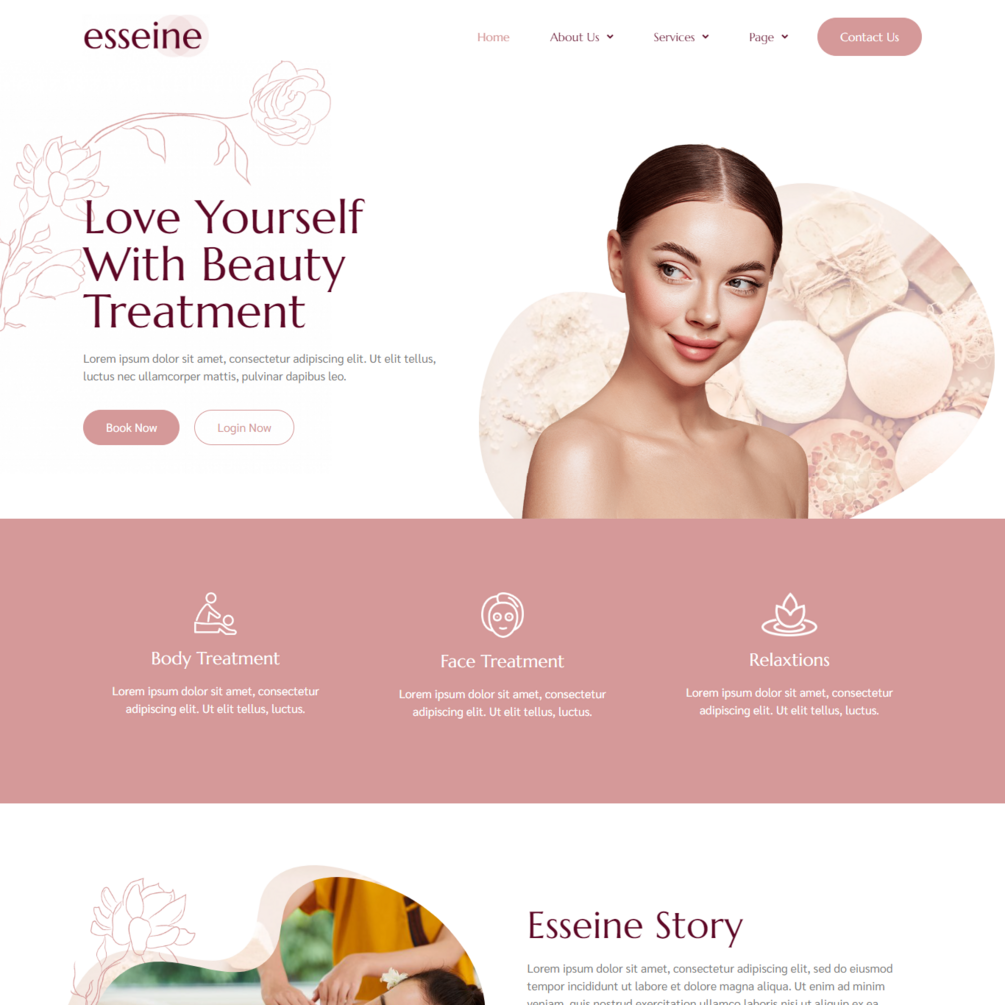 Beauty Spa Elementor Wordpress Theme