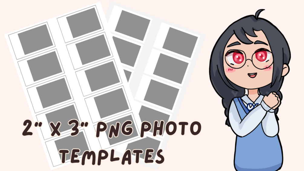 2'' x 3'' PNG photo templates