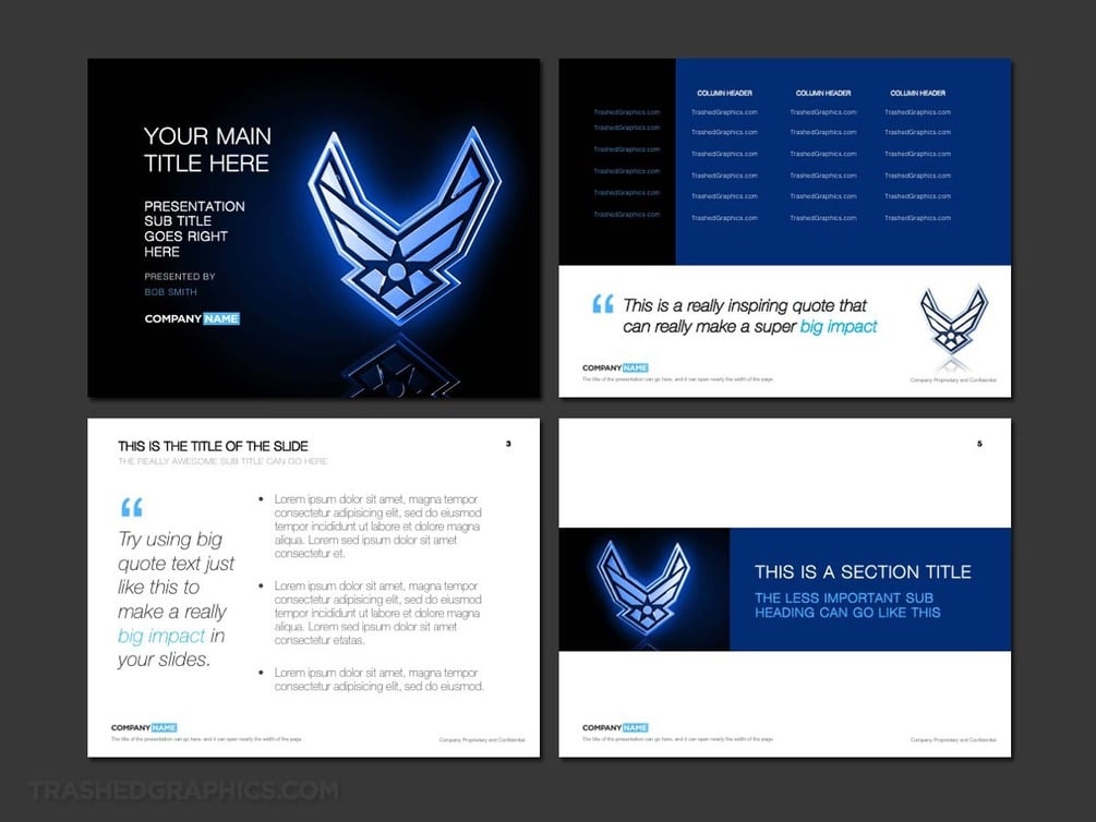 official air force powerpoint template