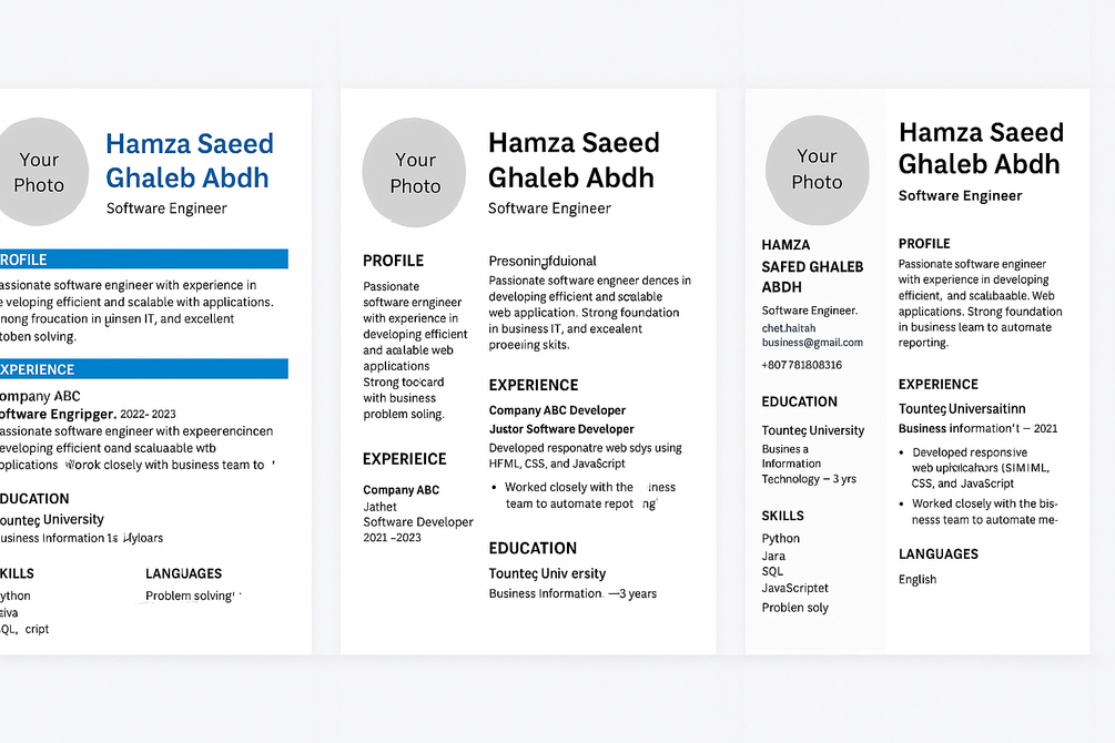 Professional Resume Template Bundle
