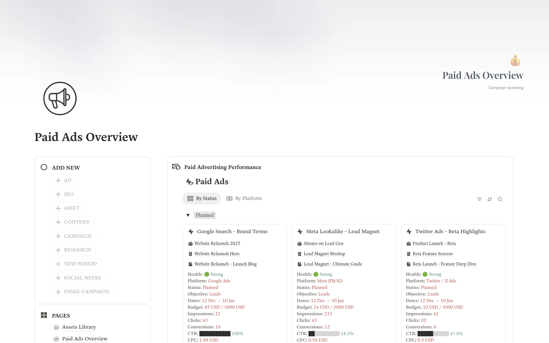 Marketing OS - Campaigns, ROI & 2,000+ Formulas - view 3