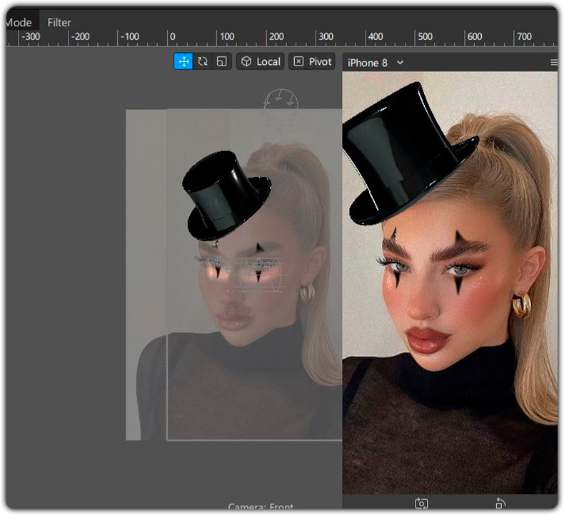 Spark AR Baby Clown Instagram filter