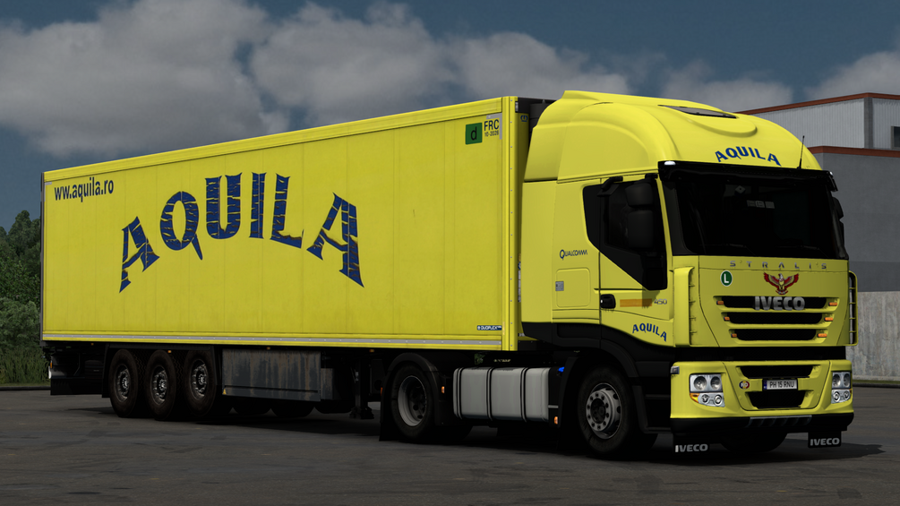 AQUILA Skin combo IVECO STRALIS & Krone Cool liner. ETS2 by ANGYALFOLDI