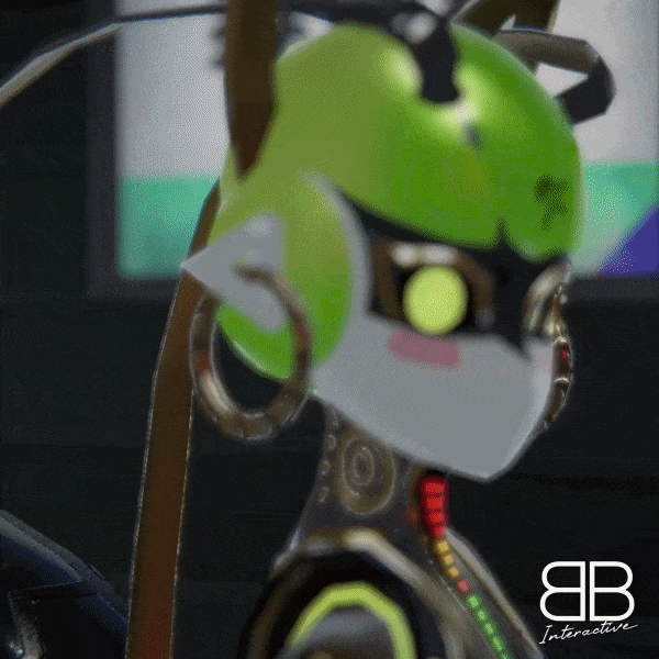 [Original 3D Model] Z3Robot VESPER Avatar for VRChat [PC + Quest]