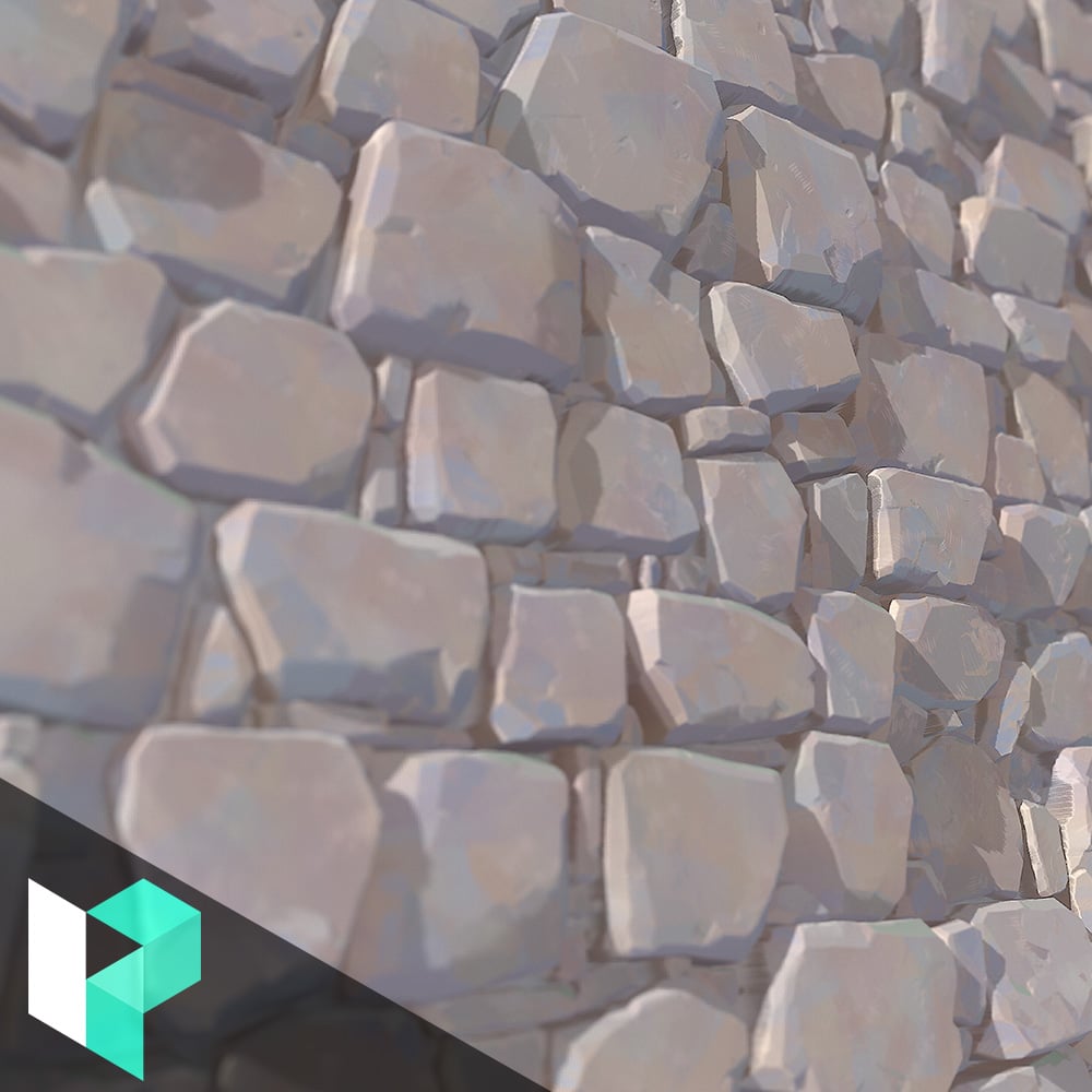 Stylized Castle Wall in ZBrush and Designer