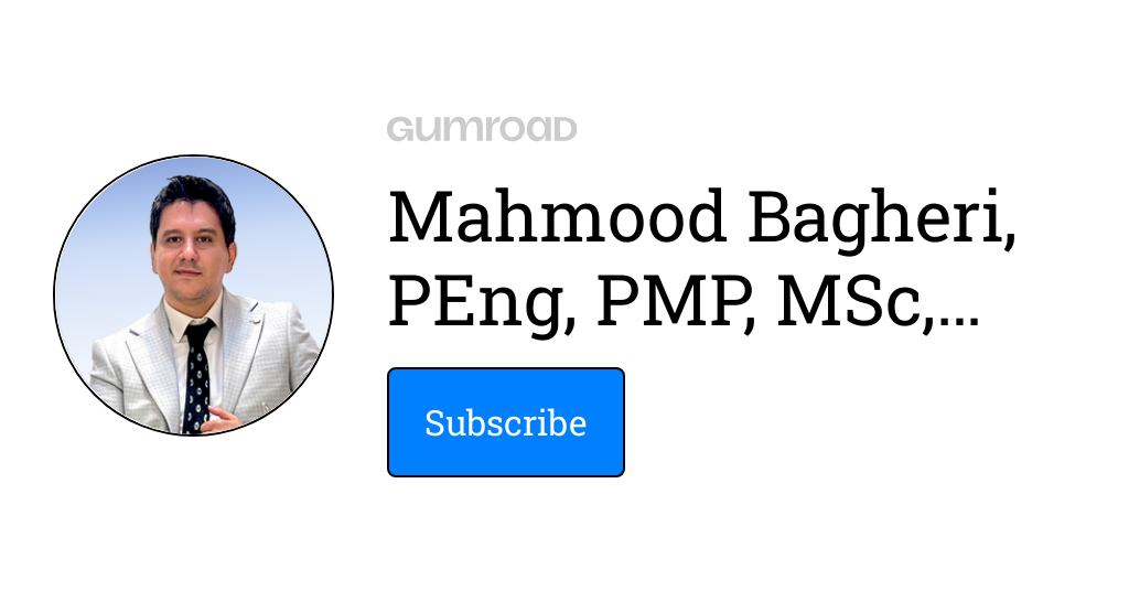 Mahmood Bagheri, PEng, PMP, MSc, Financial Advisor