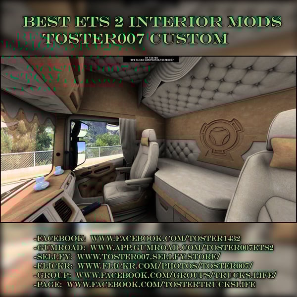 Interior Scania S/R Next Gen BD LOGISTICS ETS 2 #51 by Toster007