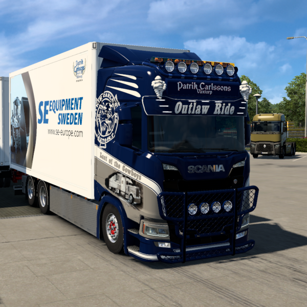 [ETS2] Patrik Carlssons Åkeri AB Skin "Outlaw Ride" by BCustom