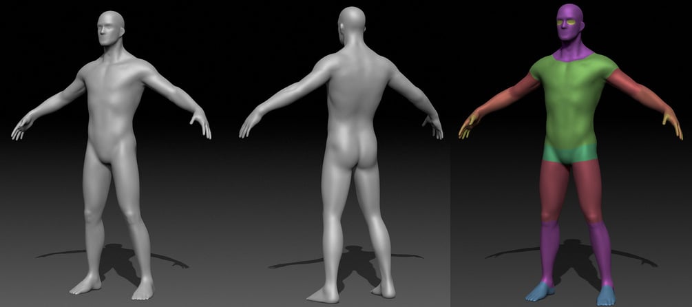 Male Body Base Mesh