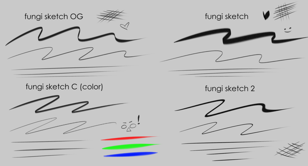 fungi sketch brushes (CSP only)