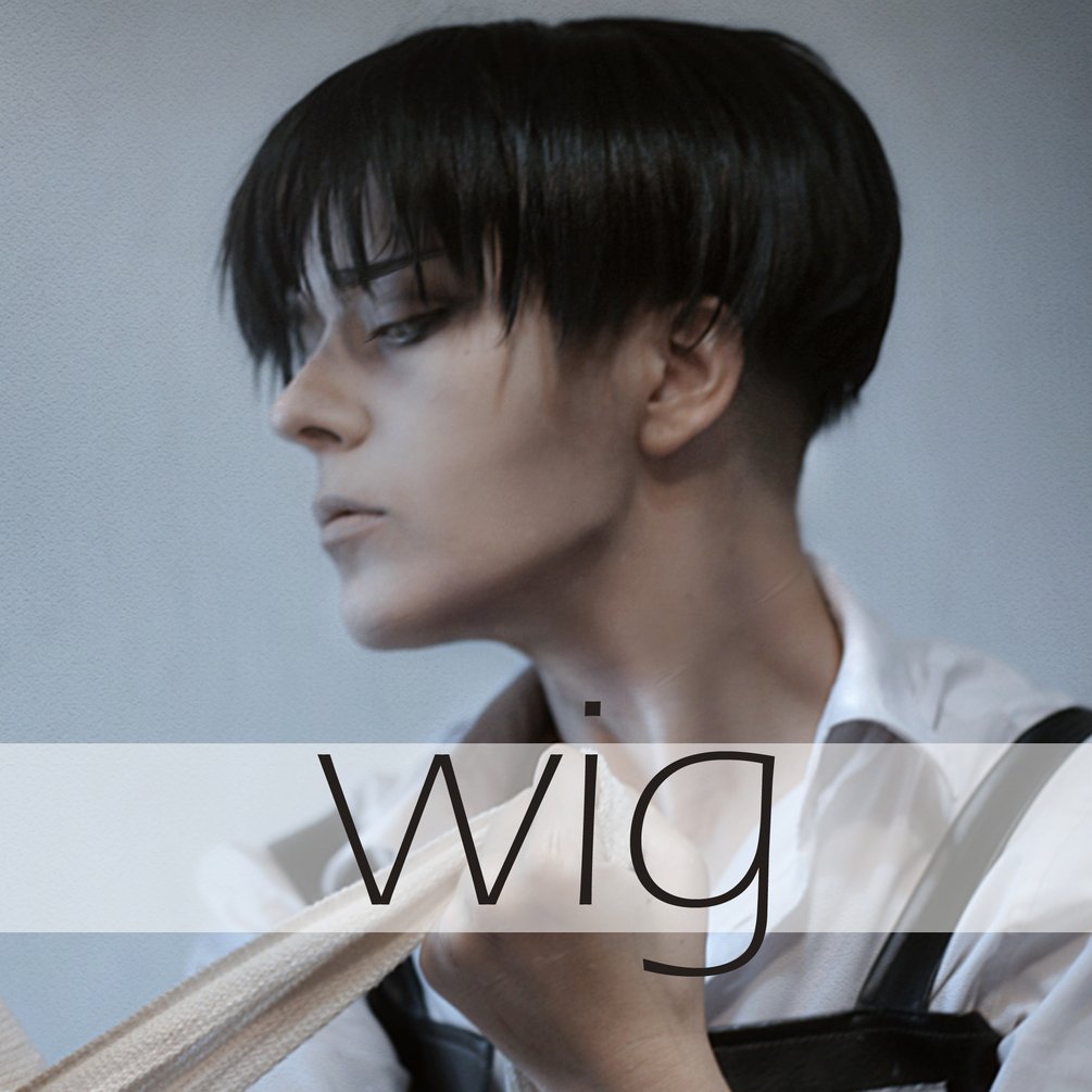 Levi Ackerman cosplay wig Attack on Titan Shingeki no Kyojin