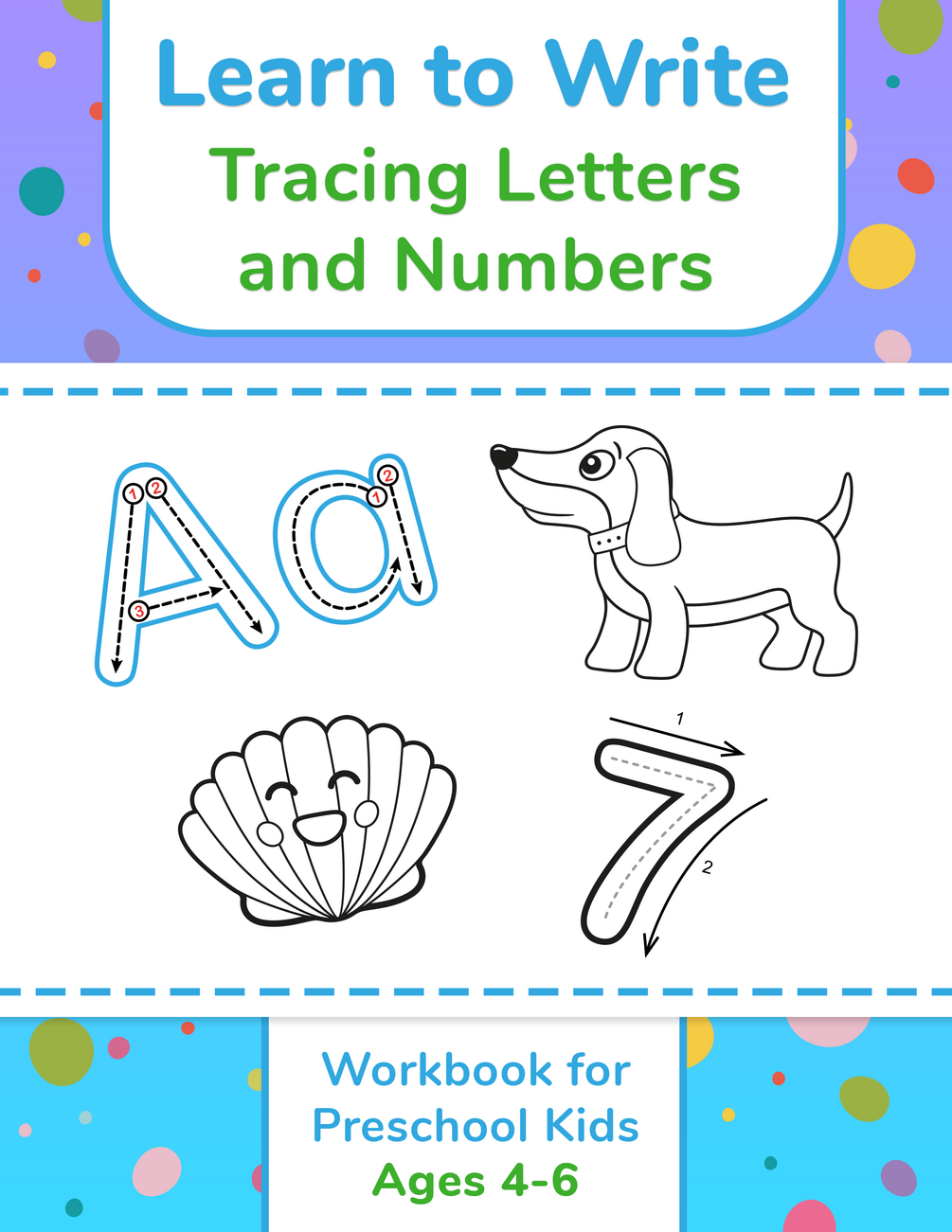 Learn to Write - Tracing Letters and Numbers Workbook for Preschool ...