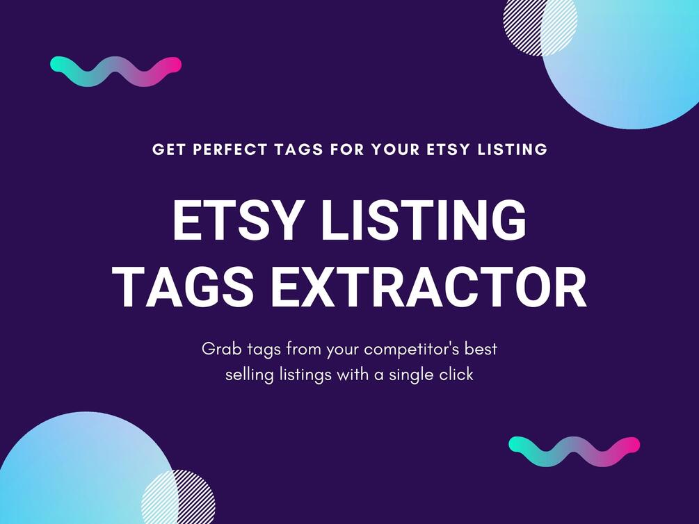 Etsy Tags Extractor Tool