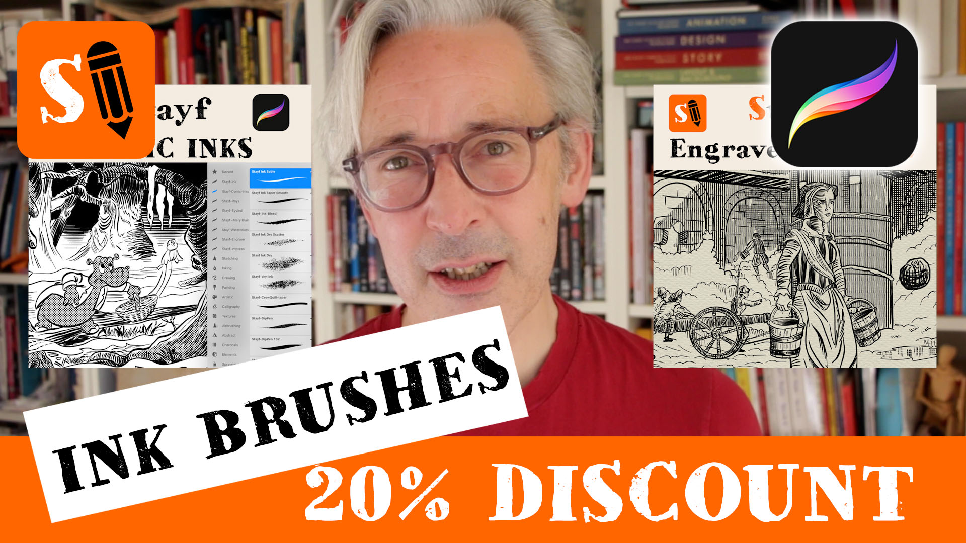 20 Discount Procreate Ink Brushes Stayf Draws