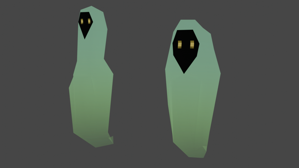 Green little ghost