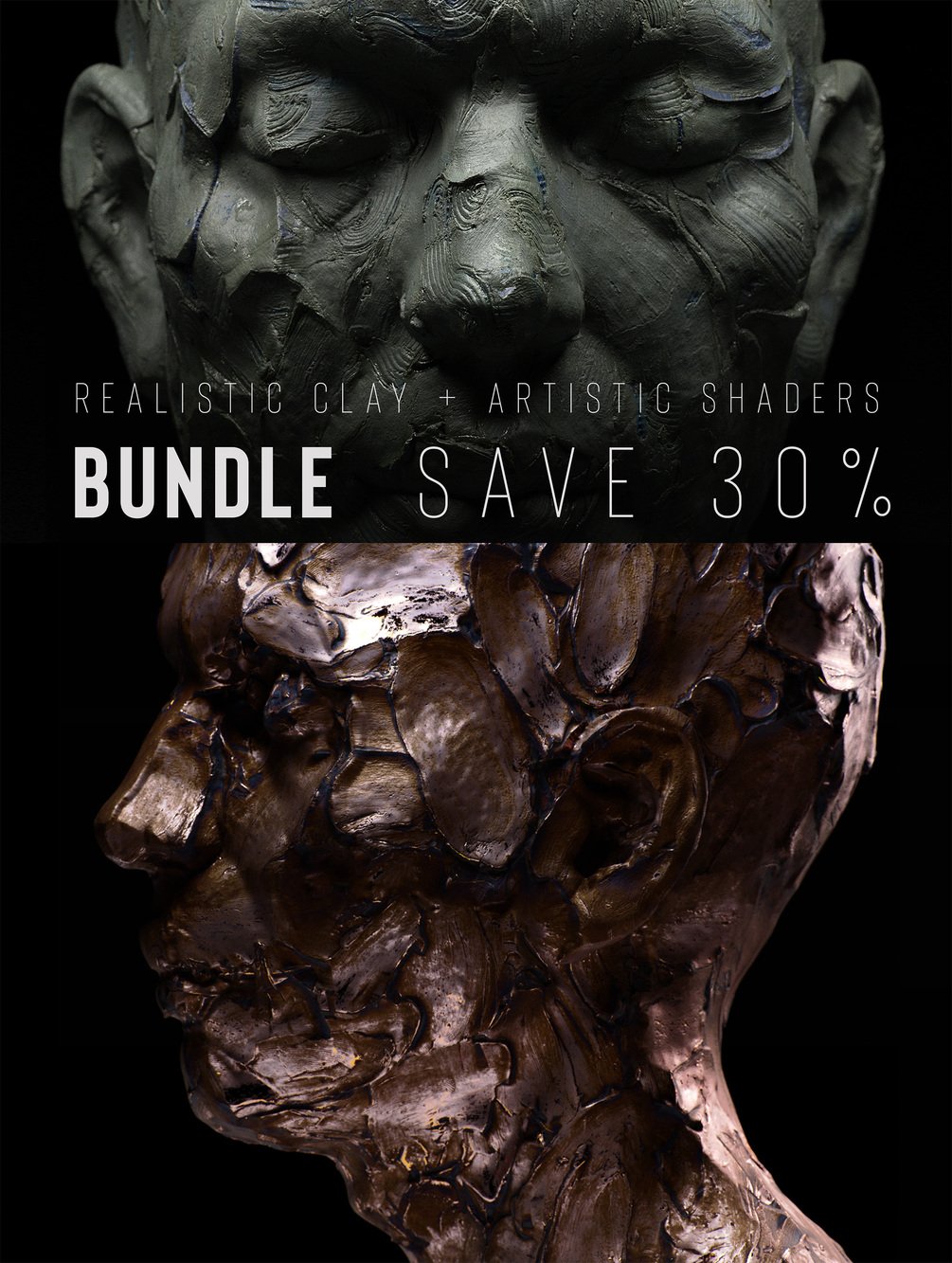 Realistic Clay + Artistic Shaders BUNDLE