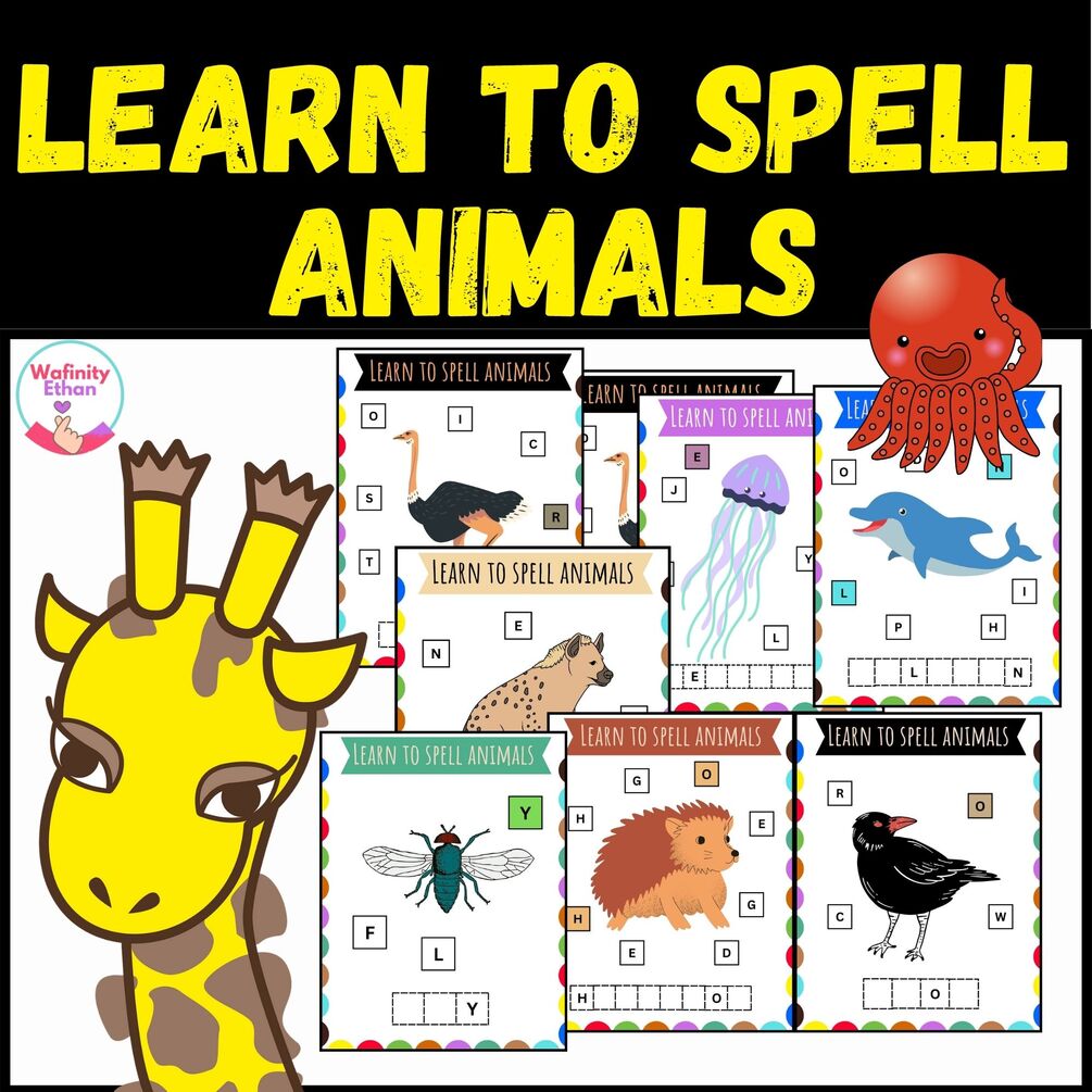 Arrange the Letters, Color and Spell the Words