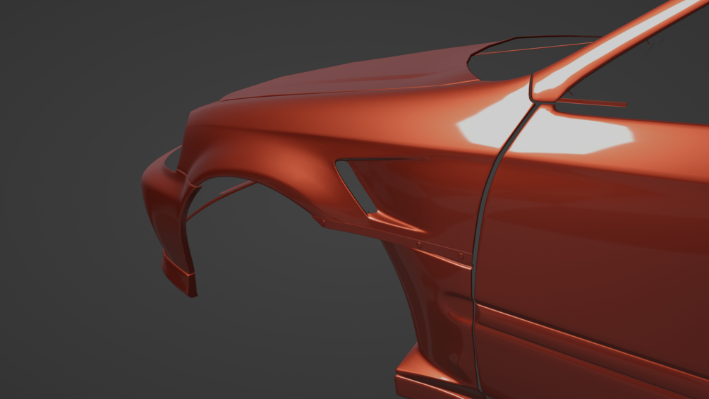 Honda Civic EK9 Custom CutOut Fenders (GTS/GT7)