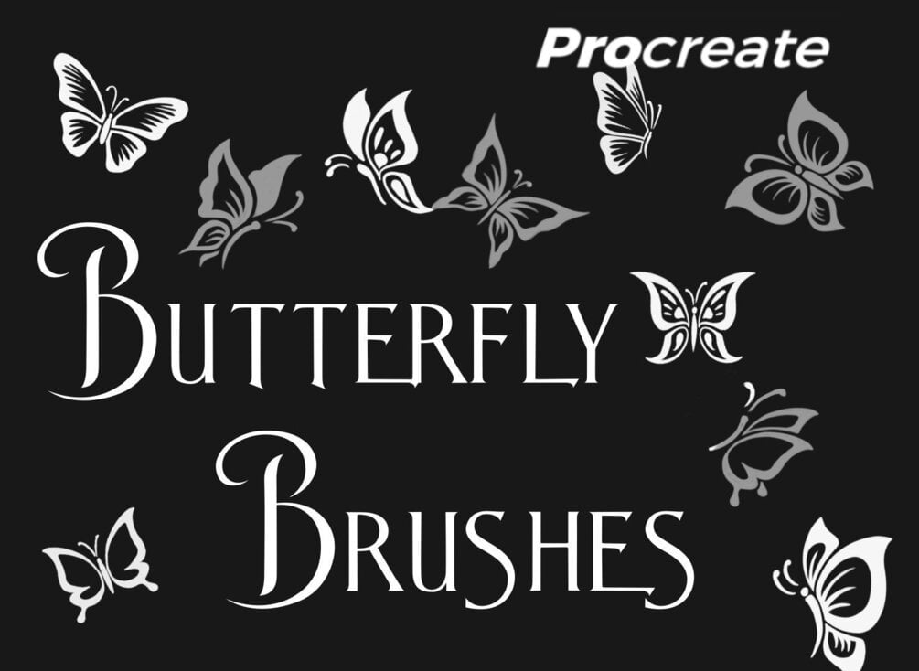 Butterfly Brushes | Procreate by Joanna Vu