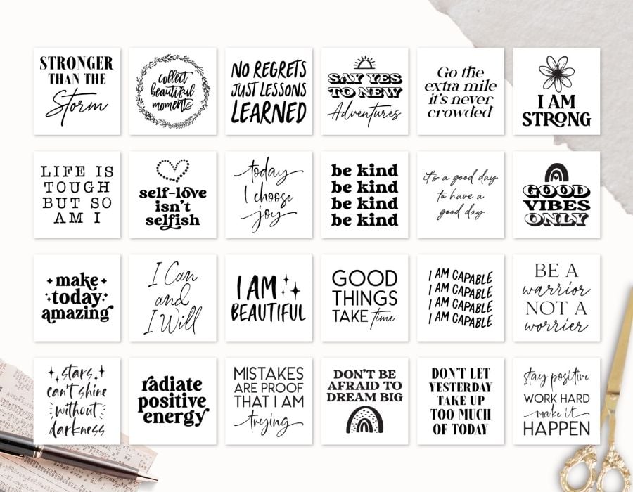 Printable Affirmation Cards & Wall Art