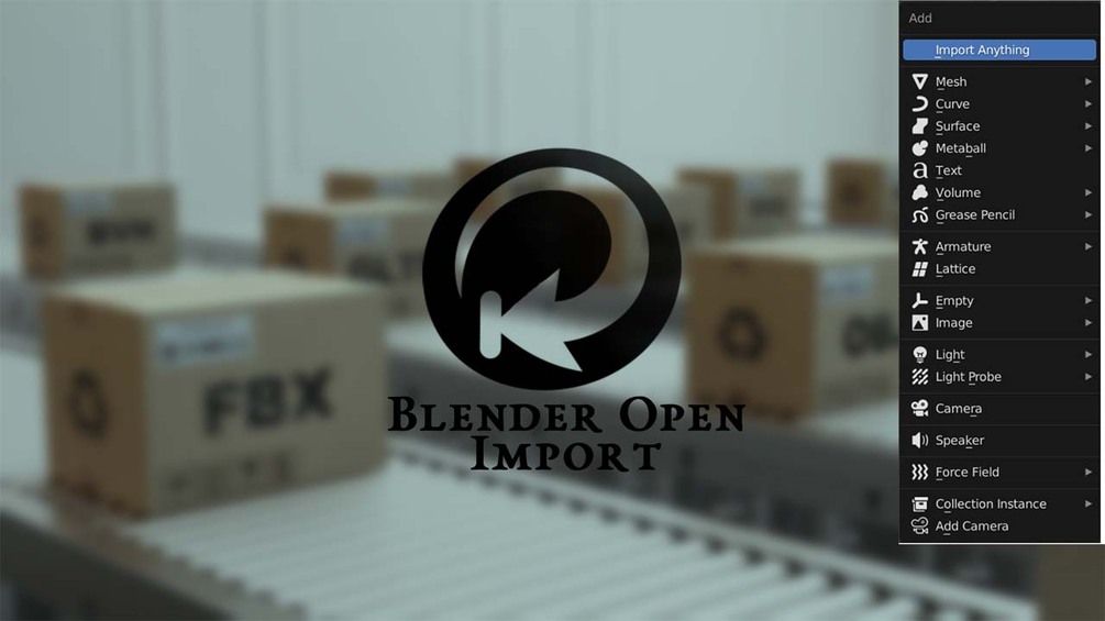 Blender addon blender open import