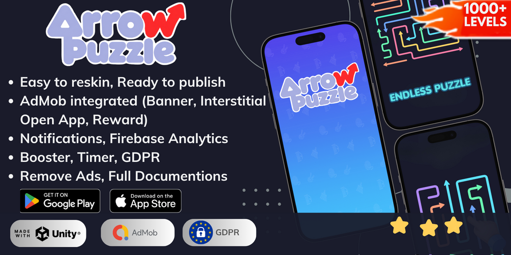 Arrow Puzzle - Unity Complete Source Code media 1
