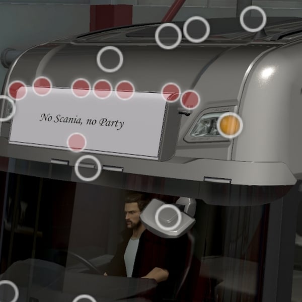 [roof lights tuning part] Scania NG custom lightbox with cab lights by WC007 D3SIGN