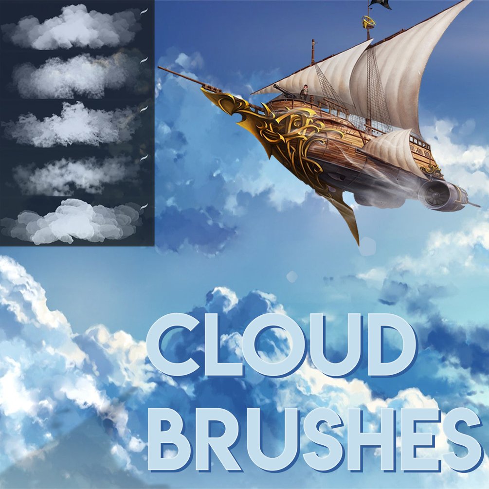 Cloud Brushes for Photoshop