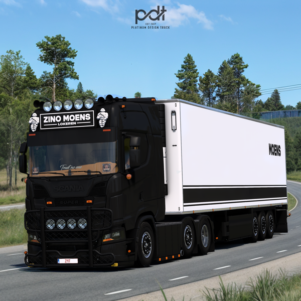 Scania S650 + Trailer "Zino Moens Transport" by PlatinumDesignTruck