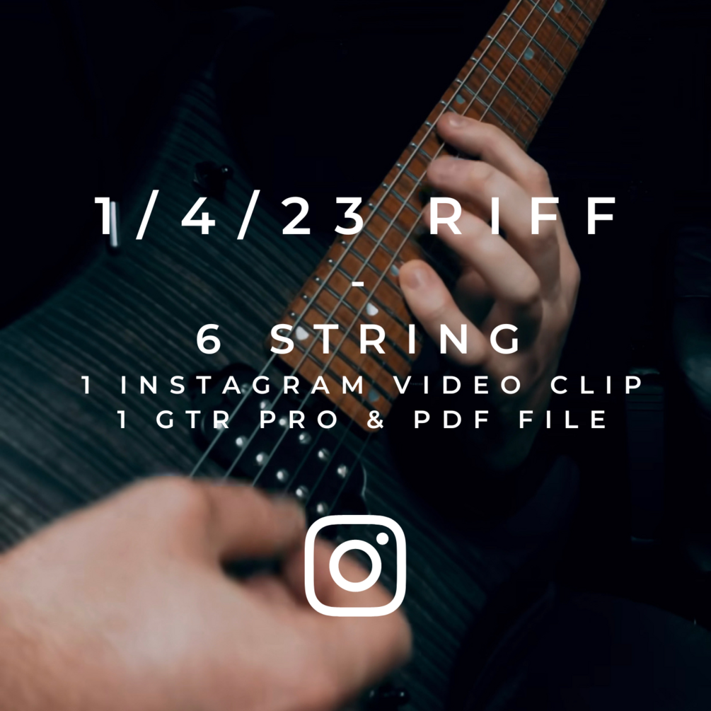 1/4/23 IG Riff tab (6 string)