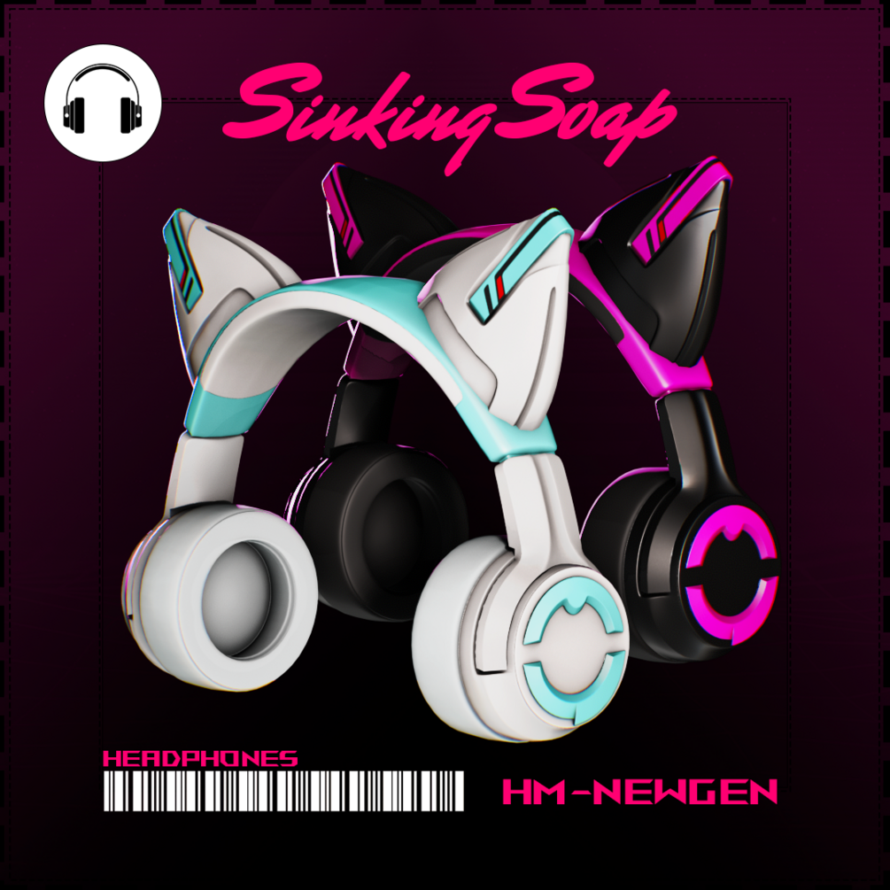 Hatsune miku cat headphones hot sale