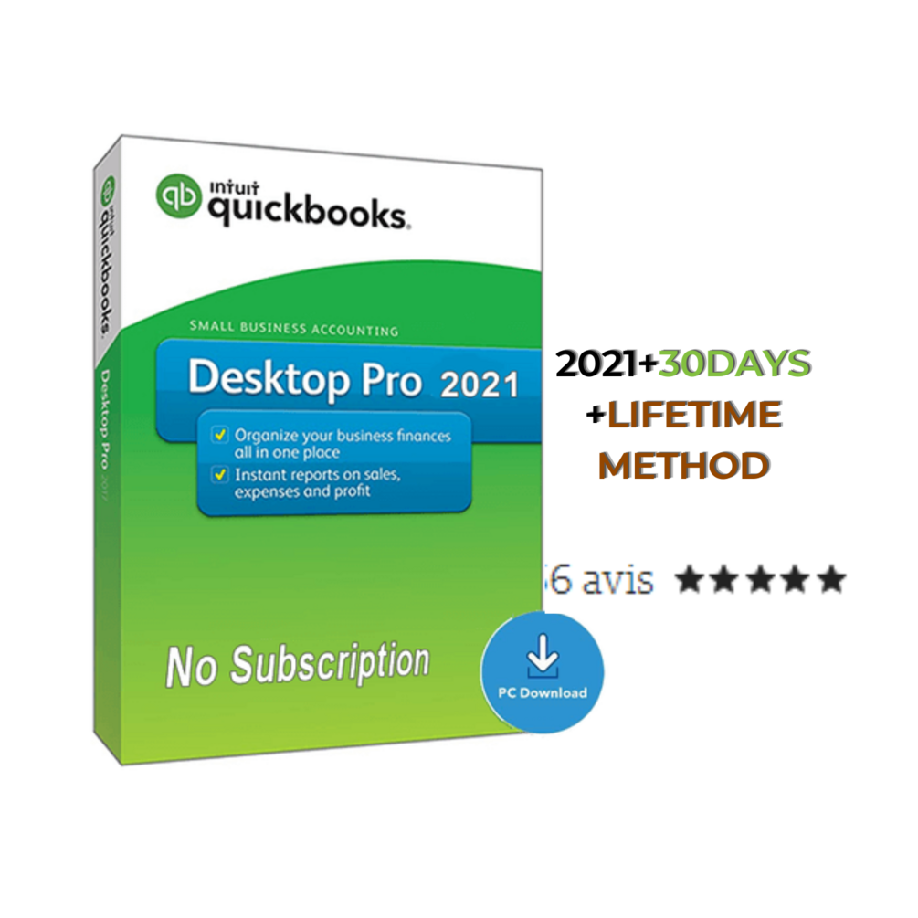 Quickbooks 2021 Lifetime Method with 30days key