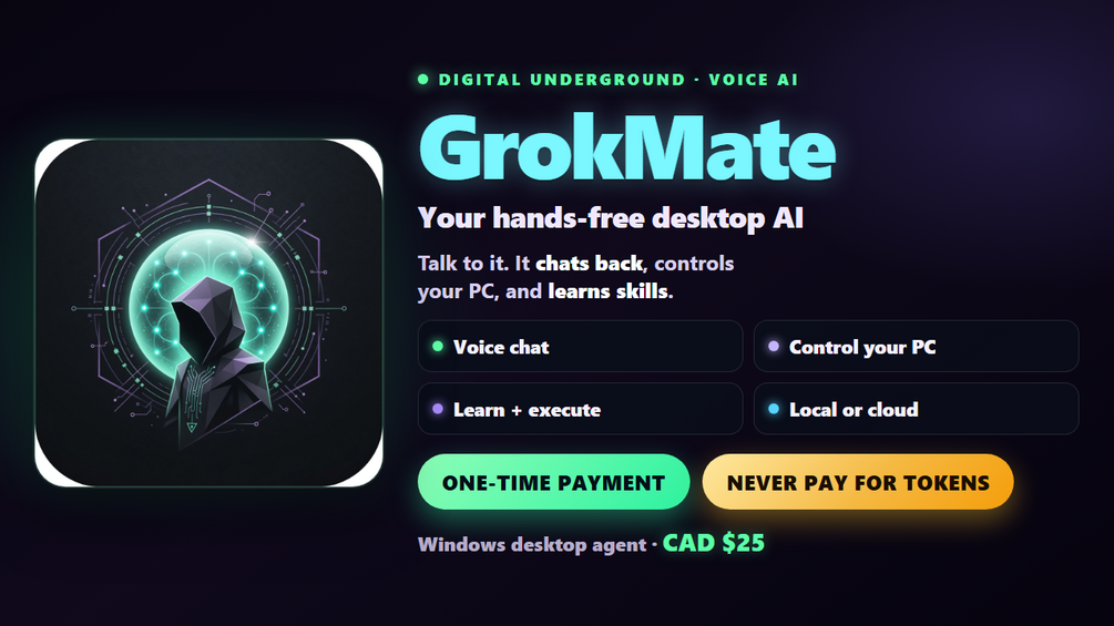 GrokMate — voice AI desktop agent