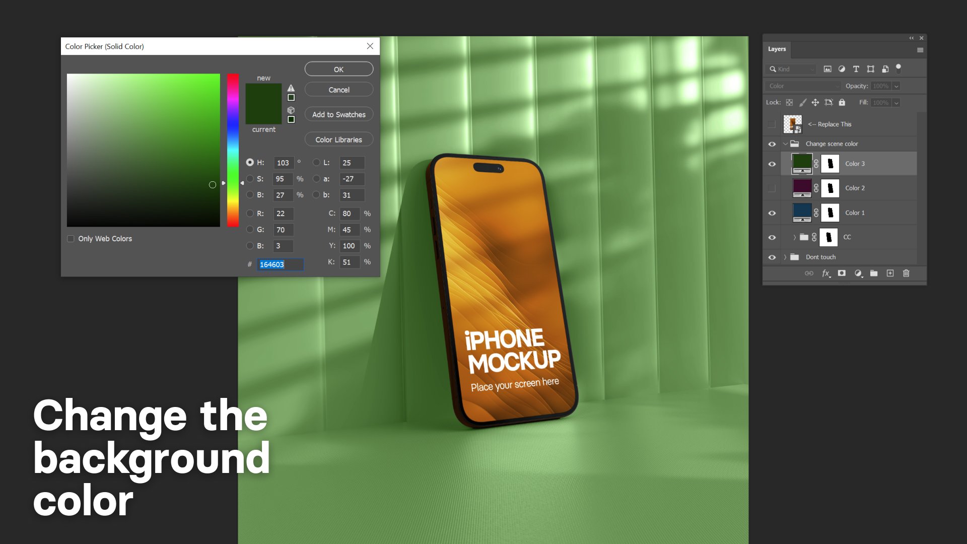 Stylish iPhone 14 Pro Max Mockup in Orange Room with Textured Walls