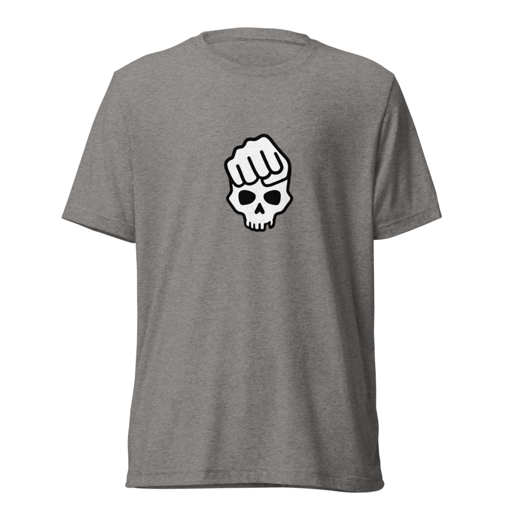 Knucklehead men's tshirt (white skull)